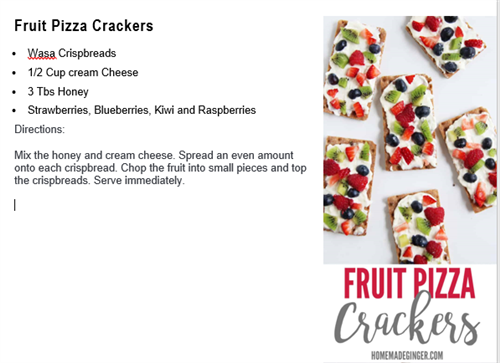 fruit pizza